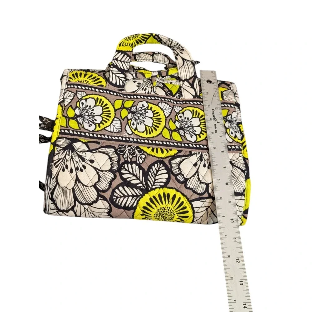 Vera Bradley Hanging Organizer Limes Up Floral Quilted Travel Toiletry Bag Case